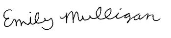 Emily Mulligan's signature